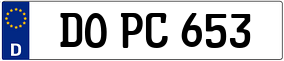 Trailer License Plate